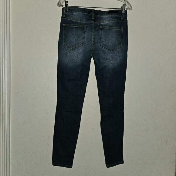 Cello Blue Jeans Distressed Destroyed Juniors Size 5 Skinny Leg - Picture 5 of 12